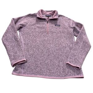Patagonia Lavender Pink / Purple Better Sweater Quarter 1/4 Zip Fleece Pullover